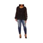 Belle + Sky&trade; Long-sleeve Peasant Top - Plus