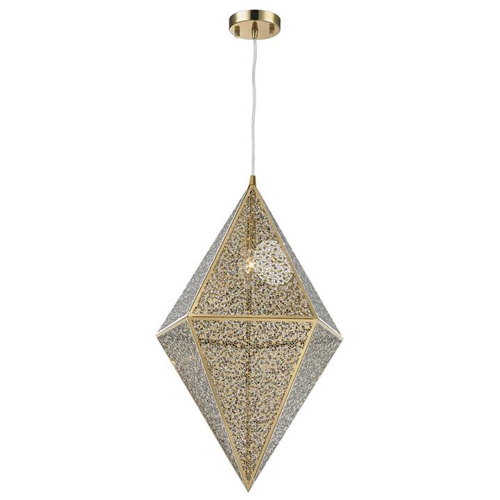 Geometrics Collection 1 Light Stainless Steel Pendant