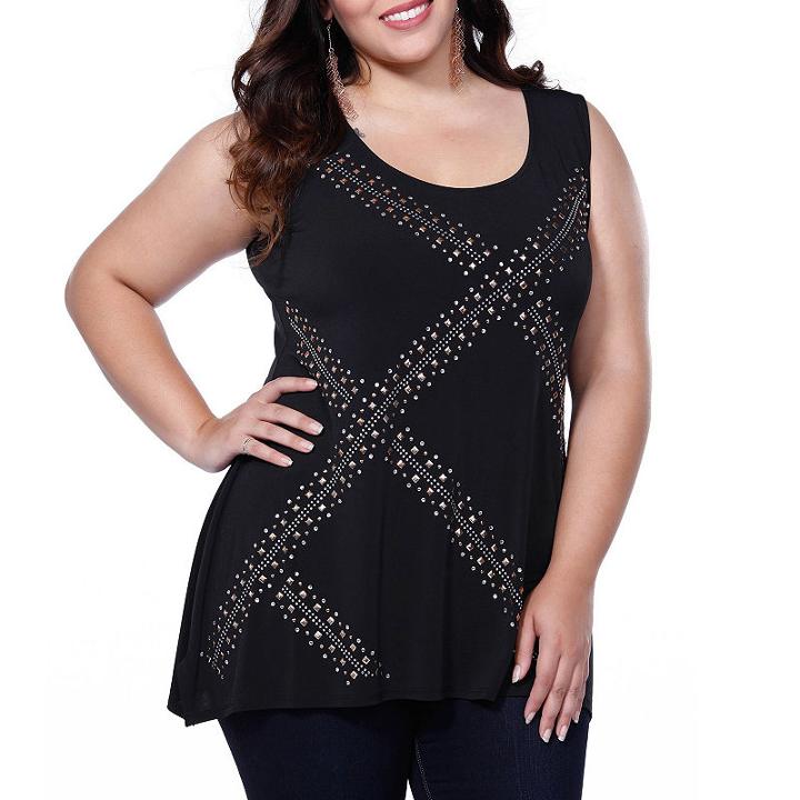 Kaily K. Sleeveles Tunic - Plus