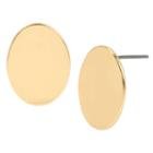 Bleu&trade; Oval Gold-tone Stud Earrings