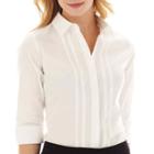 Worthington 3/4-sleeve Button-front Shirt - Petite