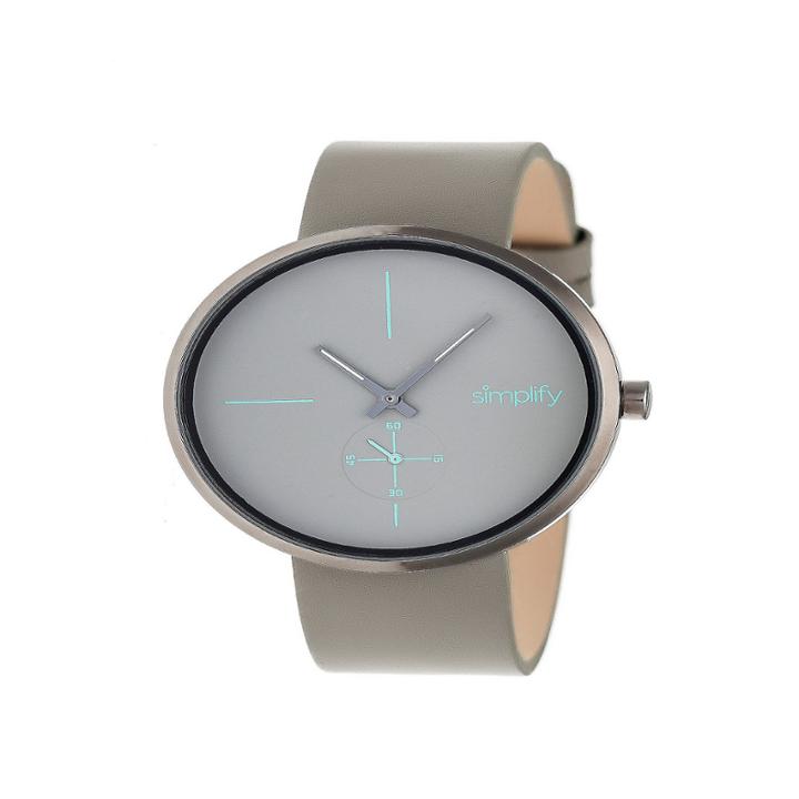 Simplify Unisex Gray Strap Watch-sim4405