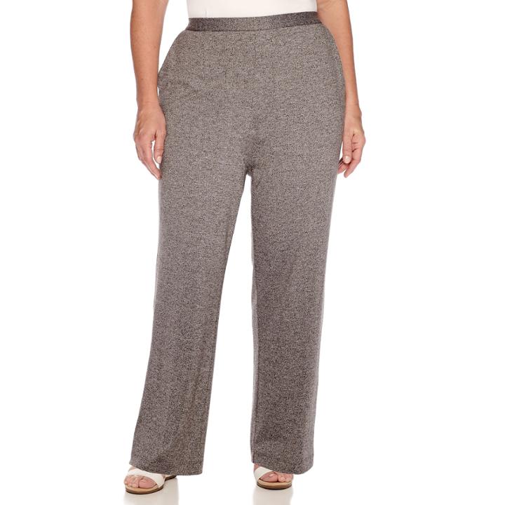 Alfred Dunner Acadia Flat-front Pull-on Pants - Plus