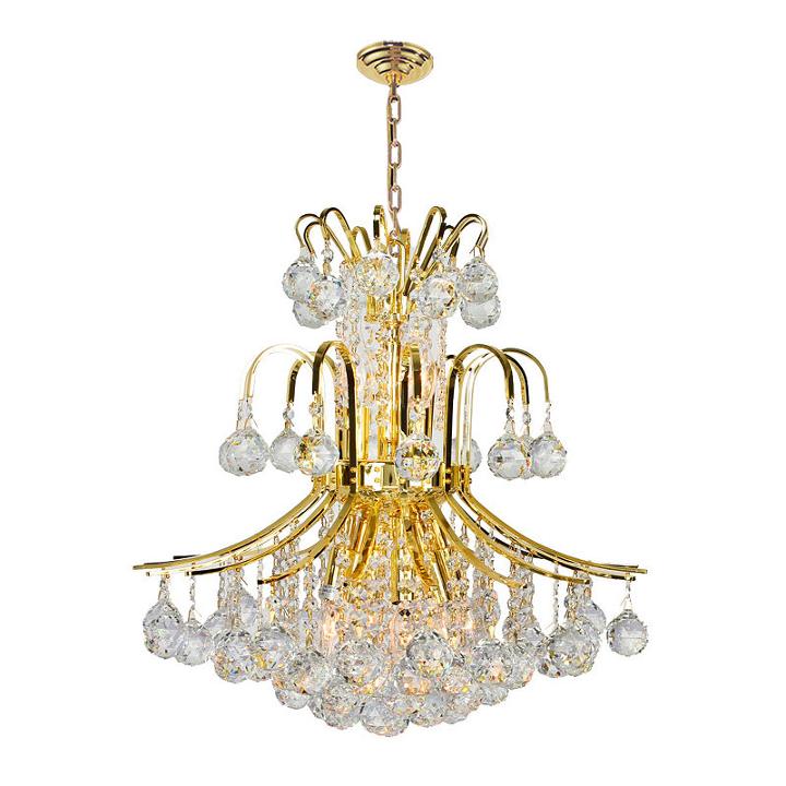 Empire Collection 9 Light Medium Round Crystal Chandelier