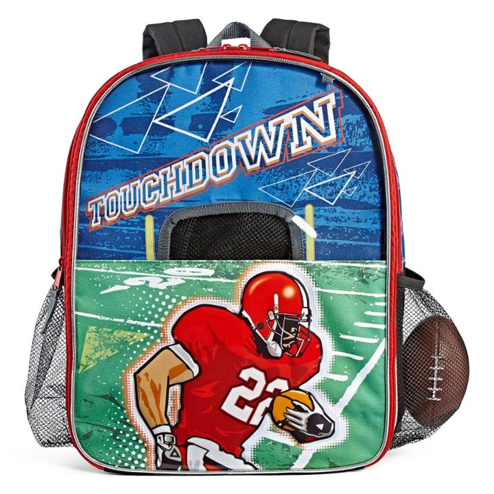 Football With Fold-out Field Goal Backpack