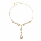 Monet Jewelry Womens Clear Pear Y Necklace