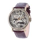 Comics Marvel Mens Brown Strap Watch-wma000047