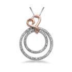 Hallmark Diamonds 1/4 Ct. T.w. Diamond Circle Heart Pendant Necklace