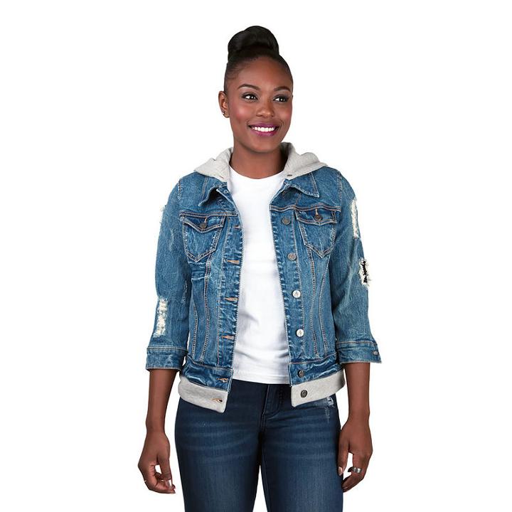 Poetic Justice Denim Hoodie Jacket