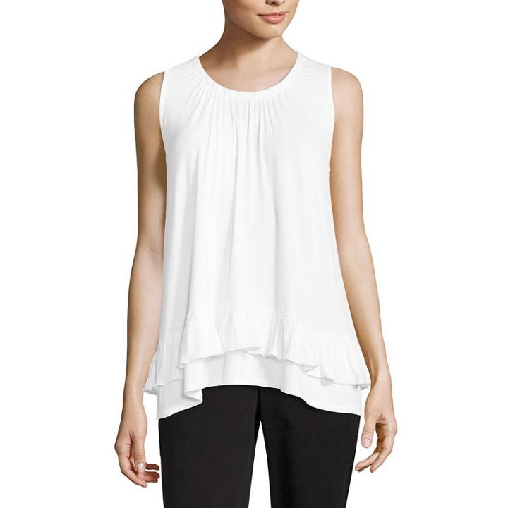 89th & Madison Sleeveless Peasant Top