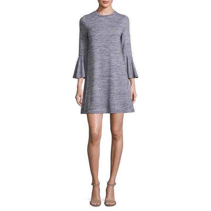 Speechless 3/4 Sleeve Stripe Shift Dress-juniors