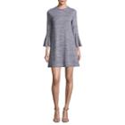 Speechless 3/4 Sleeve Stripe Shift Dress-juniors