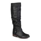 Journee Collection Debi Buckle-accented Slouch Boots