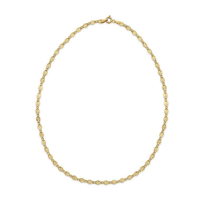 Made In Italy Solid Link 24 Inch Chain Necklace