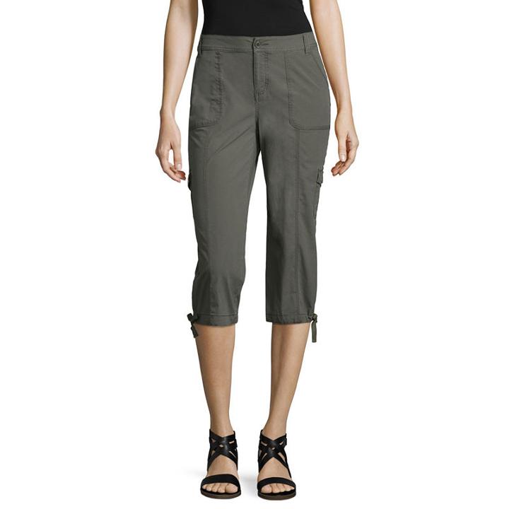St. John's Bay Classic Fit Capris-petite