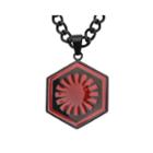 Star Wars Episode Vii First Order Mens Stainless Steel Logo Pendant Necklace