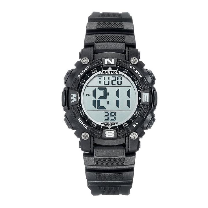 Armitron Prosport Mens Black Strap Watch-45/7099blk