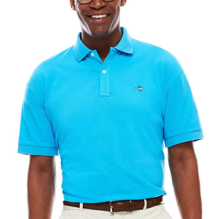 Biscayne Bay Short-sleeve Pique Polo