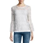 I Jeans By Buffalo Bell Sleeve Lace Top