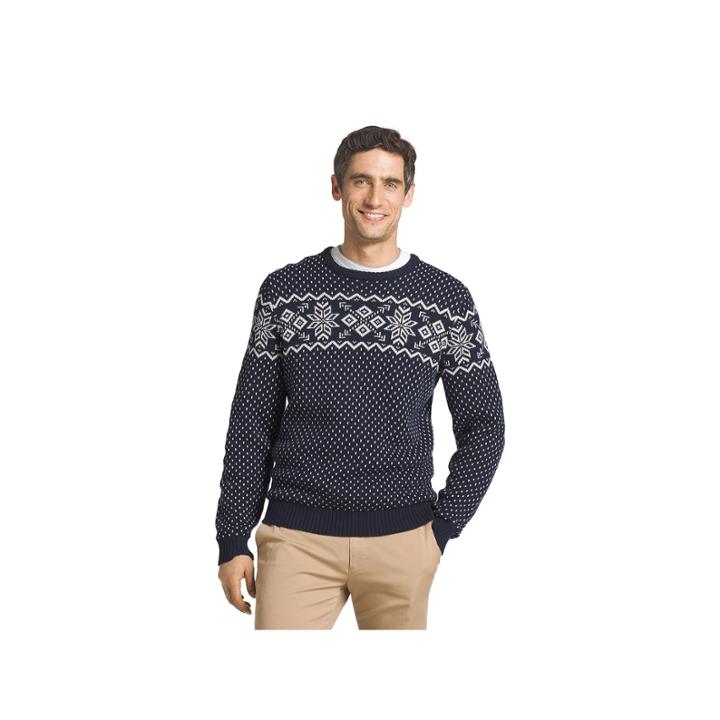 Izod Crew Neck Chest Pattern Sweater