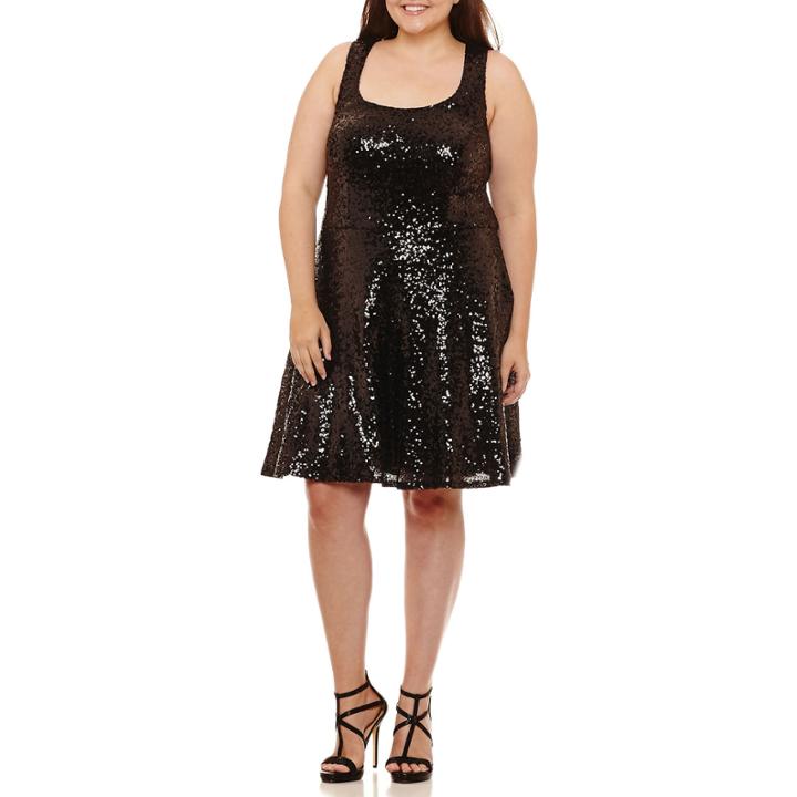 B. Darlin Sleeveless Party Dress-juniors Plus