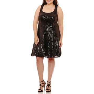 B. Darlin Sleeveless Party Dress-juniors Plus