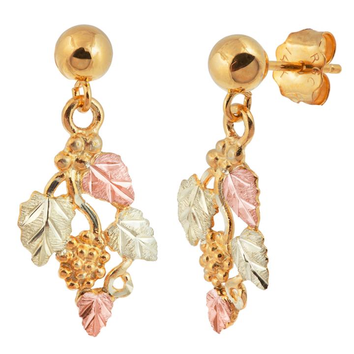 Black Hills Gold Black Hills Gold Landstroms 10k Gold Drop Earrings