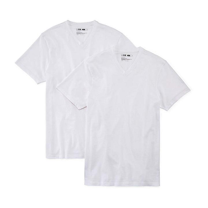Msx By Michael Strahan Cotton Stretch 2-pc. Short Sleeve V Neck T-shirt-tall