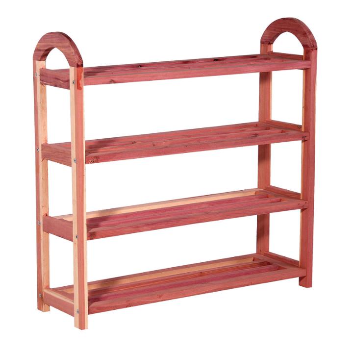 Household Essentials 4-tier Cedar Shoe Rack