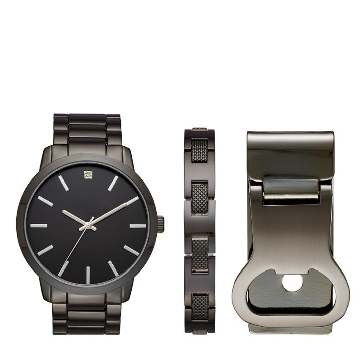 Mens Black 3-pc. Watch Boxed Set-fmdjset525