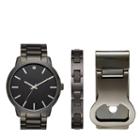 Mens Black 3-pc. Watch Boxed Set-fmdjset525