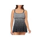 Le Cove Floral Swim Dress Plus