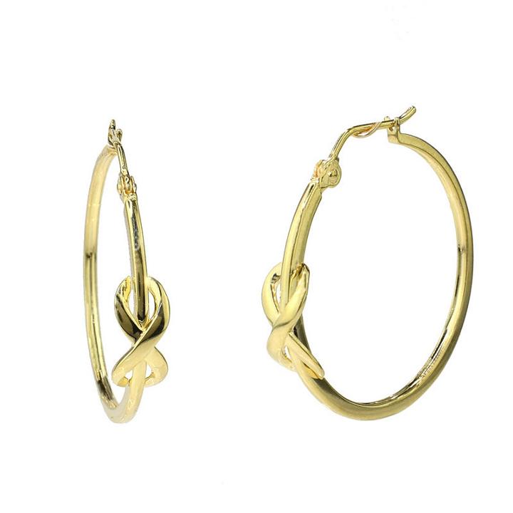 Sechic 14k Gold 25.1mm Hoop Earrings