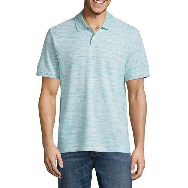St. John's Bay Easy Care Quick Dry Short Sleeve Pique Polo Shirt
