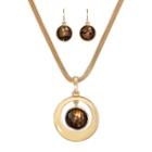 Mixit&trade; Abalone And Gold-tone Earring And Necklace Set