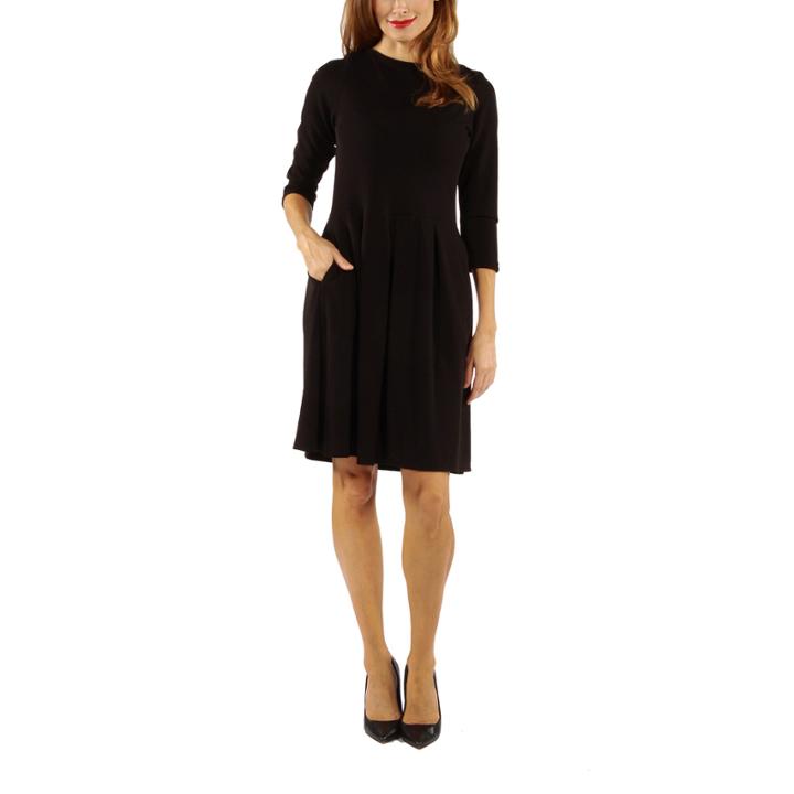 24/7 Comfort Apparel The Classic Fit & Flare Dress