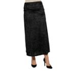 24/7 Comfort Apparel Jazz Velvet Skirt
