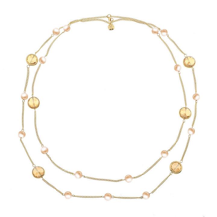 Monet Jewelry Womens Brown Simulated Pearls Strand Necklace
