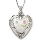 I Love You Sterling Silver Heart Locket