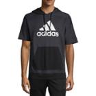 Adidas Sports Id Short Sleeve Knit Hoodie-athletic