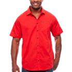 Zoo York Short Sleeve Button-front Shirt-big And Tall