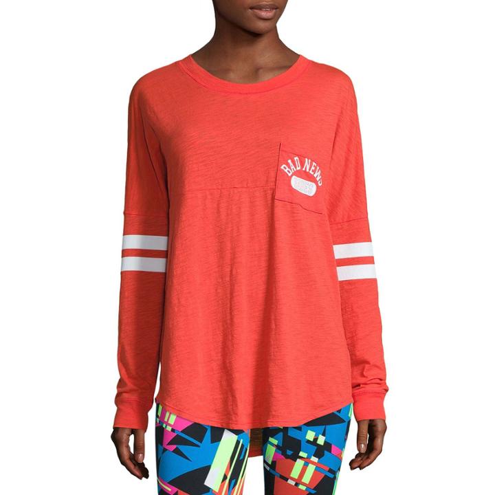 Flirtitude Drop Shoulder Long Sleeve Graphic T-shirt