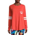 Flirtitude Drop Shoulder Long Sleeve Graphic T-shirt