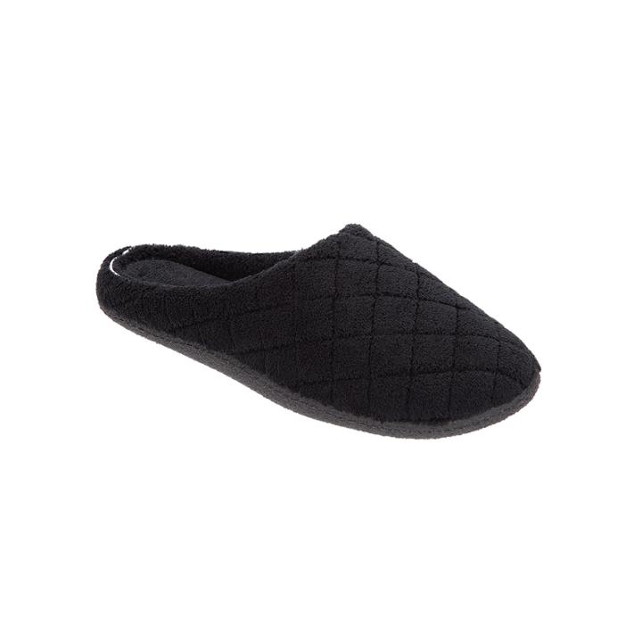 Dearfoams Microfiber Terry Quilted Clog Slippers