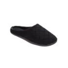 Dearfoams Microfiber Terry Quilted Clog Slippers