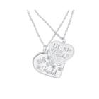 Personalized Big & Lil Sis 2-pc. Heart Pendant Necklace Set