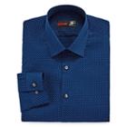 Jf J.ferrar Easy- Care Stretch Long Sleeve Broadcloth Dots Dress Shirt - Slim