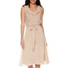 R & K Originals Sleeveless Polka Dot A-line Dress
