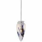 Wooten Heights 7.5 Tall Glass And Metal Pendant With Brushed Steel Cord