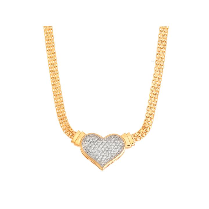 Womens 1/2 Ct. T.w. White Diamond 14k Gold Over Silver Pendant Necklace